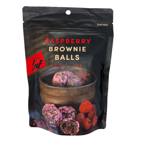 Raspberry Brownie Balls
